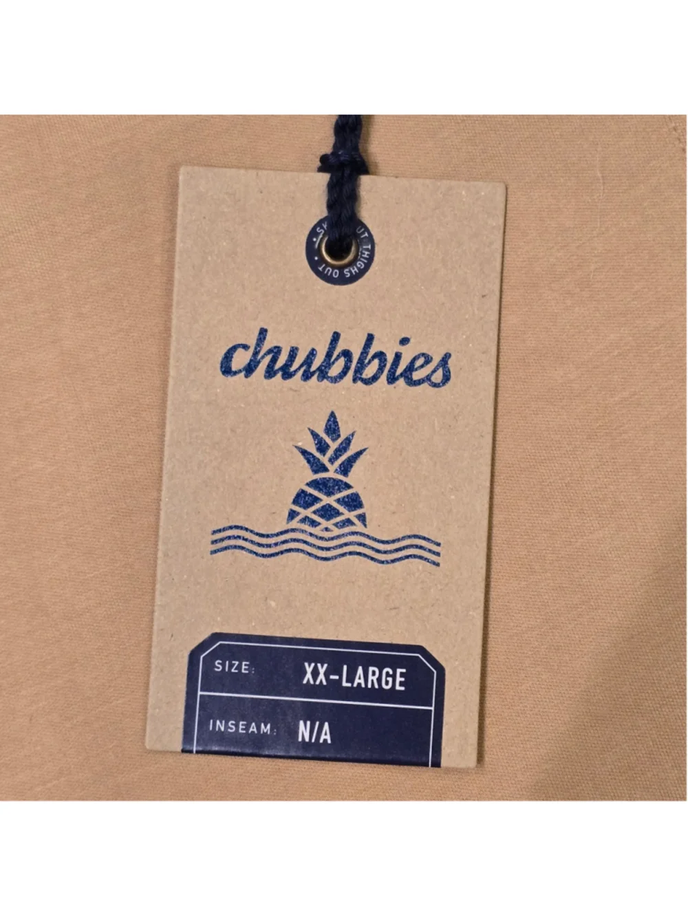 Men's Chubbies The Sandscape Wave Joggers XXL Beige Blue